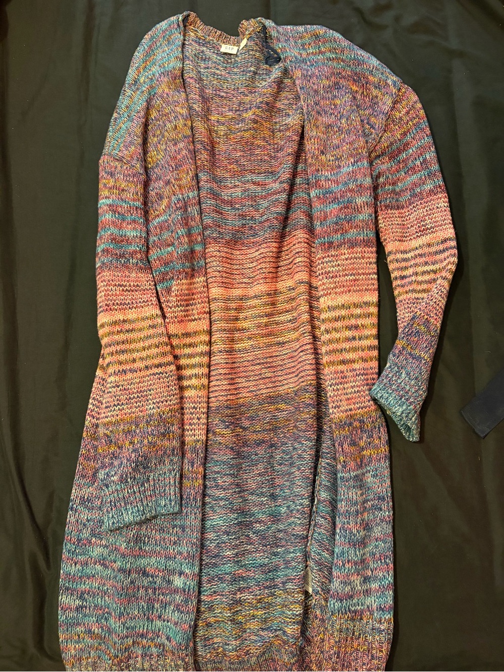 GAP Multi-Color Open Front Knit Cardigan Sweater